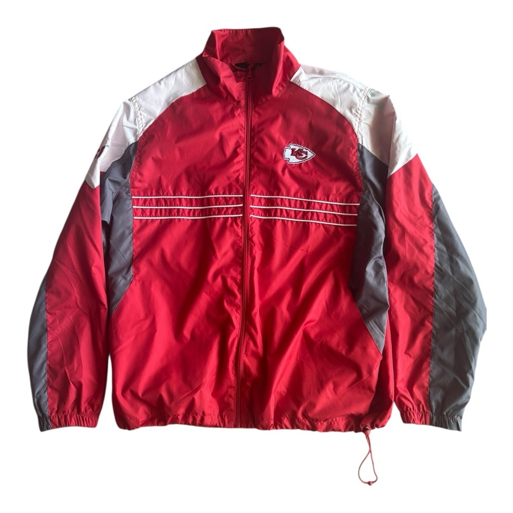 Kansas City Chiefs Windbreaker NFL Reebok Men’s Sz L Football